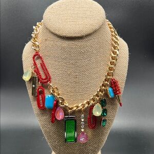 Betsey Johnson Back to School or Office Statement Necklace NEW